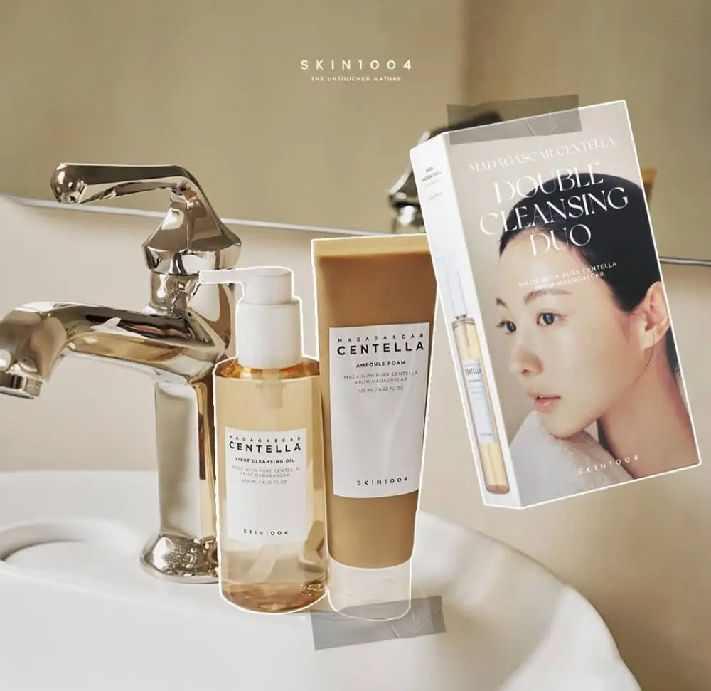SKIN 1004 Madagascar Centella Double Cleansing Pack Cleansing Oil + Ampoule Foam (2pcs Full Size)