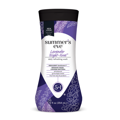 Summer's Eve - Cleansing Wash, Sensitive Skin - réf Lavander Night Time 354ml