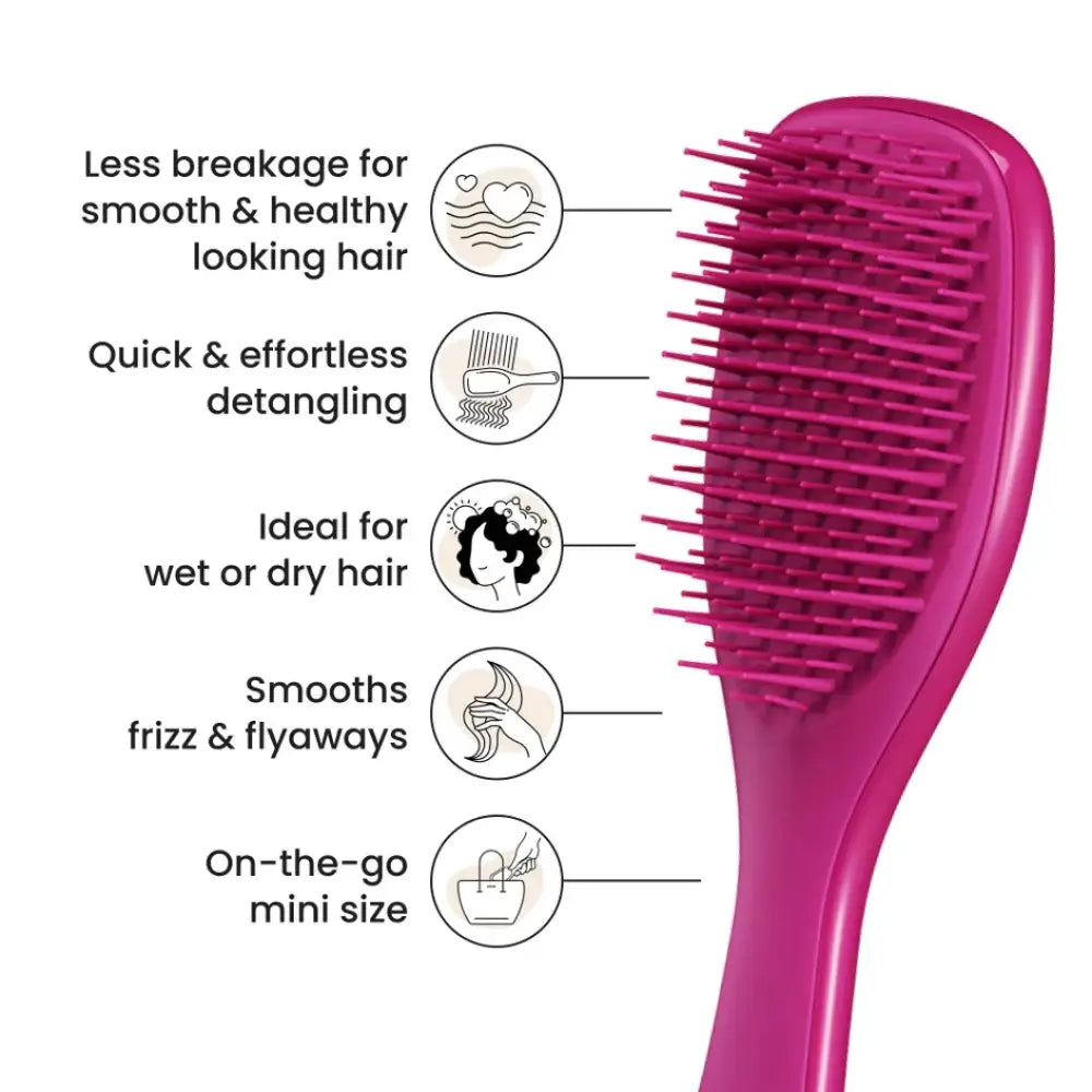 TANGLE TEEZER - MINI Wet Detangling Hairbrush - réf Electric Rasberry brosses