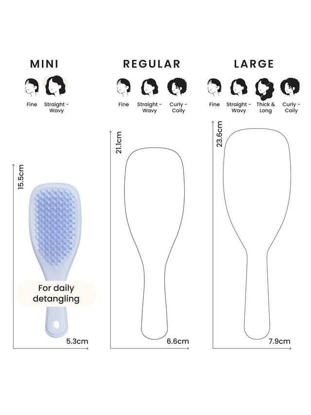 TANGLE TEEZER -The Mini Ultimate Detangler Hair Brush, Digital Lavender