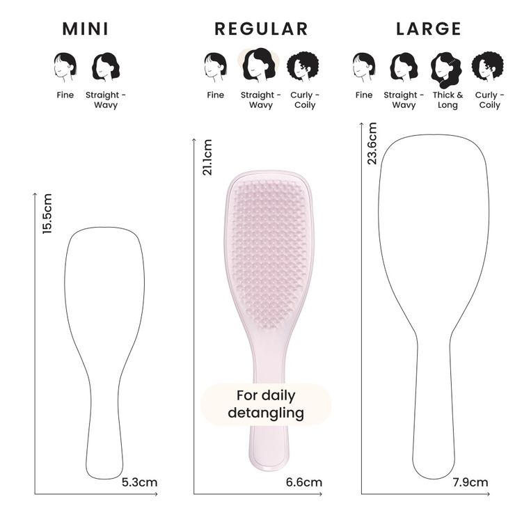 TANGLE TEEZER - Wet Detangling Hairbrush - réf Pink Frost