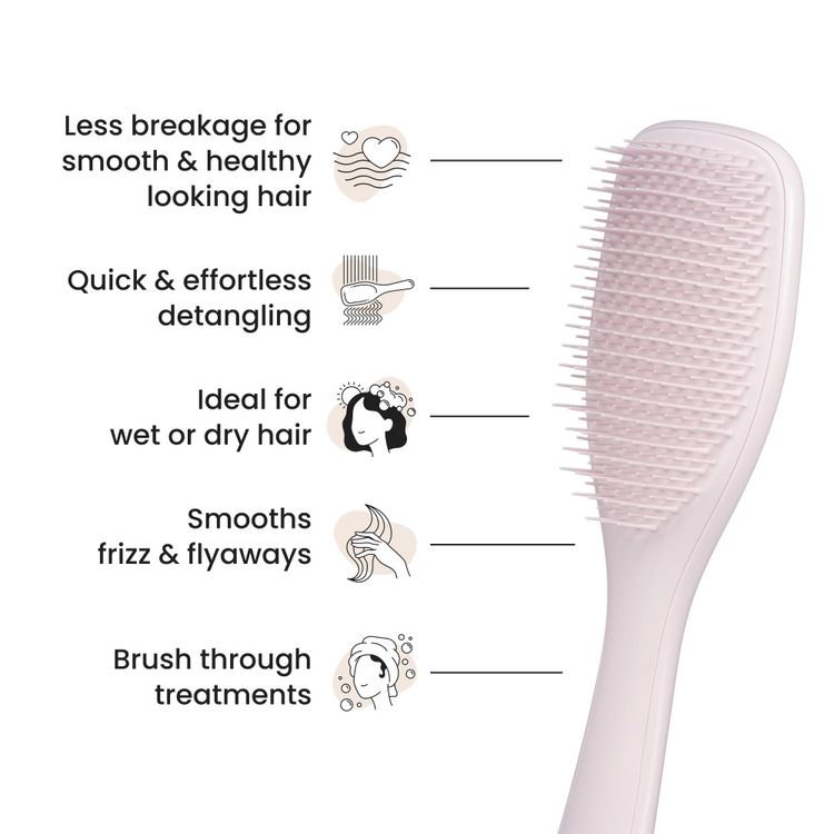 TANGLE TEEZER - Wet Detangling Hairbrush - réf Pink Frost