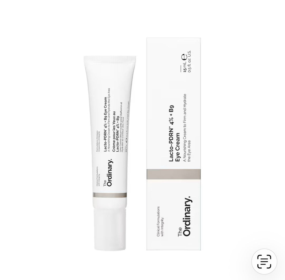 THE ORDINARY - Lacto-PDRN* 4% + B9 Eye Cream - Crème contour des yeux nourrissante