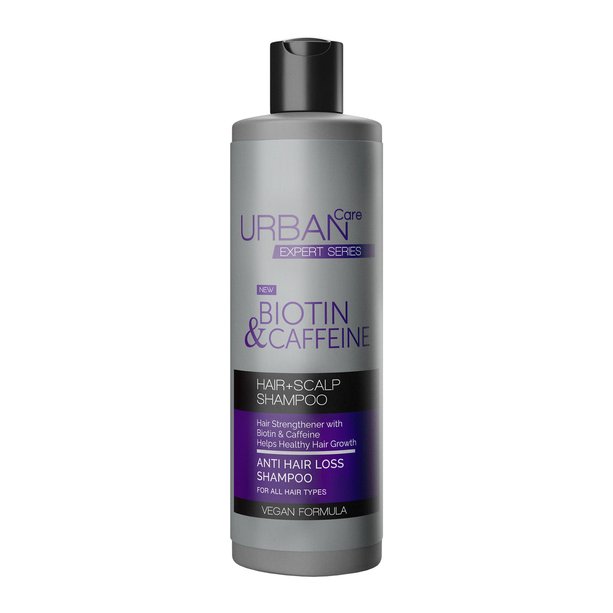 URBAN CARE - Shampoo Biotin et Caffeine, Hair + Scalp Shampoo - 350ml