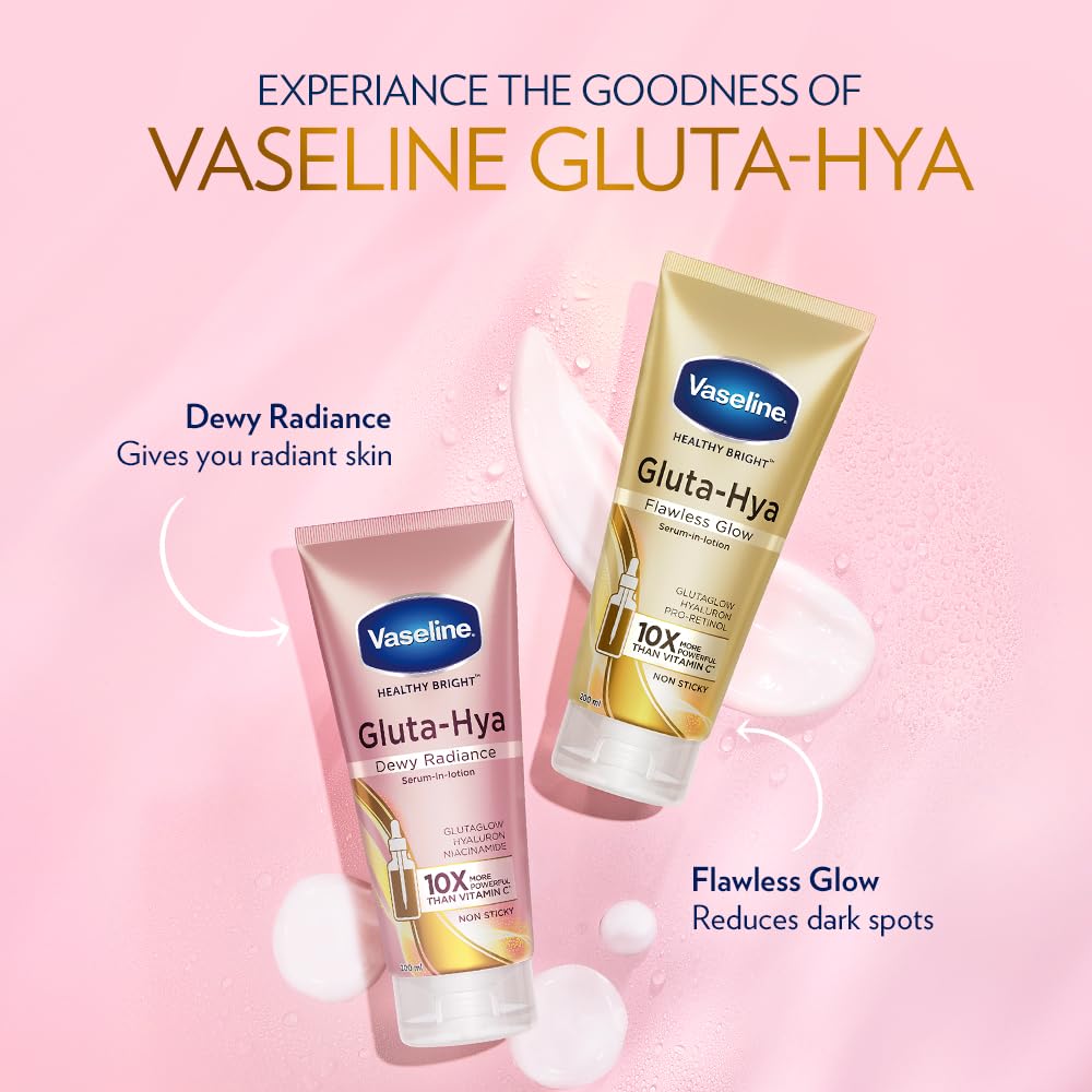 VASELINE - Gluta-Hya Dewy Bright Serum Burst Lotion - 330ml
