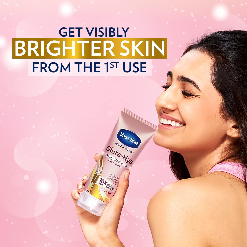 VASELINE - Gluta-Hya Dewy Bright Serum Burst Lotion - 330ml