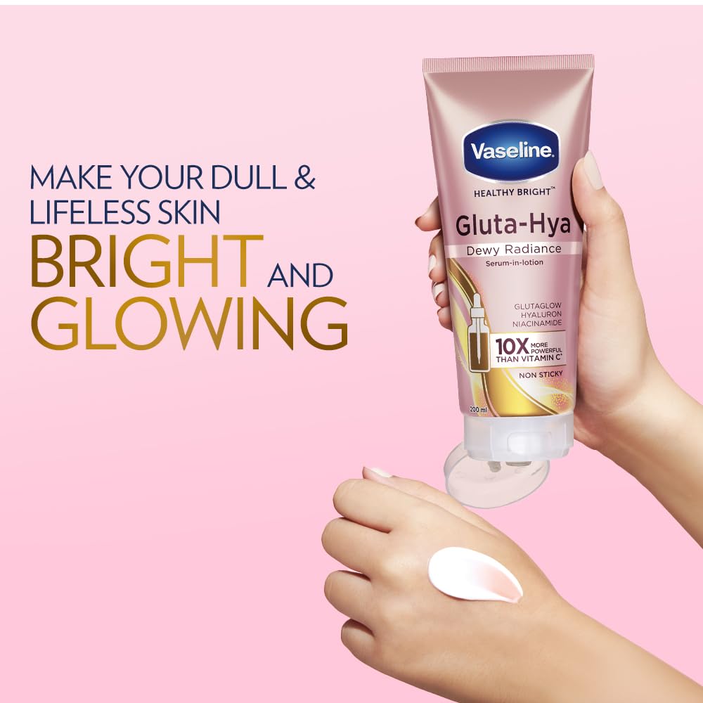 VASELINE - Gluta-Hya Dewy Bright Serum Burst Lotion - 330ml