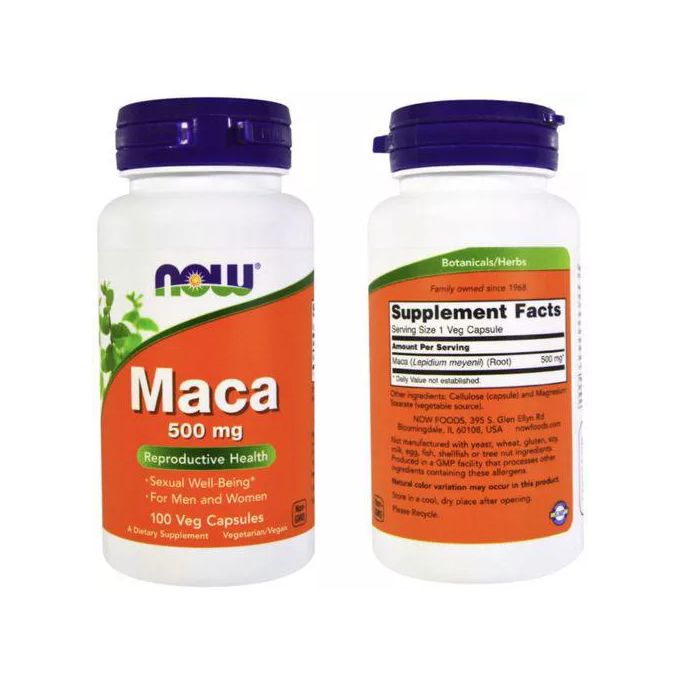 now-maca-500mg-amelioration-masculine-100-pilules